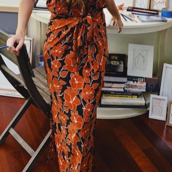 New acacia mid pacific Quinn skirt silk swimwear M - Picture 14 of 16